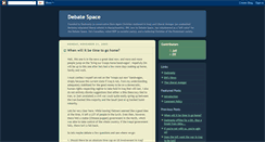 Desktop Screenshot of debatespace.blogspot.com