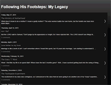 Tablet Screenshot of followinghisfootstepsmylegacy.blogspot.com