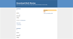 Desktop Screenshot of download-divx-movies.blogspot.com