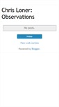 Mobile Screenshot of chrisloner.blogspot.com