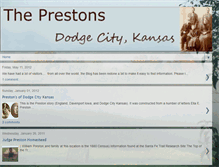 Tablet Screenshot of preston-dodgecity.blogspot.com