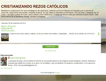 Tablet Screenshot of cristianizandorezoscatolicos.blogspot.com