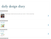 Tablet Screenshot of dailydesigndiary.blogspot.com