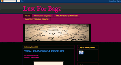 Desktop Screenshot of lustforbagz.blogspot.com