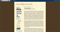 Desktop Screenshot of benandblakedownunder.blogspot.com