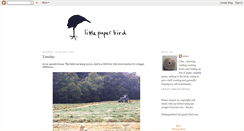 Desktop Screenshot of littlepaperbird.blogspot.com
