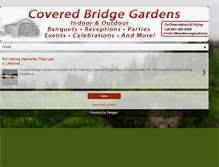 Tablet Screenshot of coveredbridgegardens.blogspot.com