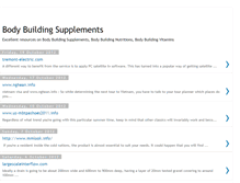 Tablet Screenshot of bodybuildingsuplements.blogspot.com