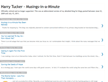 Tablet Screenshot of harrytucker-musingsinaminute.blogspot.com