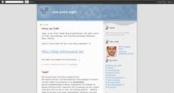 Desktop Screenshot of onepointeight.blogspot.com