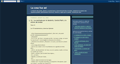 Desktop Screenshot of lacosafueasi.blogspot.com
