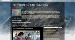 Desktop Screenshot of enfermeriaygestion.blogspot.com