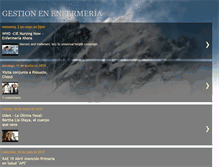 Tablet Screenshot of enfermeriaygestion.blogspot.com