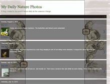 Tablet Screenshot of mydailynaturephotos.blogspot.com