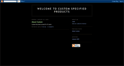 Desktop Screenshot of customspecifiedproducts.blogspot.com