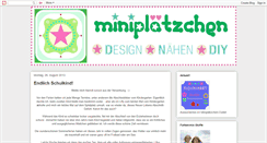 Desktop Screenshot of miniplaetzchen.blogspot.com