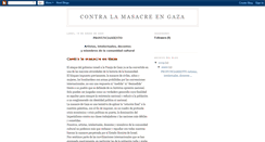 Desktop Screenshot of contralamasacreengaza.blogspot.com