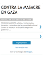 Mobile Screenshot of contralamasacreengaza.blogspot.com