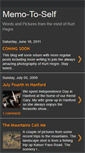 Mobile Screenshot of memo-to-self.blogspot.com