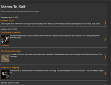 Tablet Screenshot of memo-to-self.blogspot.com