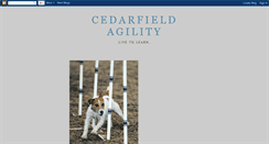 Desktop Screenshot of cedarfieldagility.blogspot.com