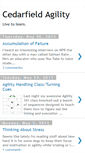 Mobile Screenshot of cedarfieldagility.blogspot.com