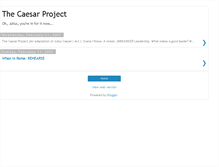 Tablet Screenshot of caesarproject.blogspot.com