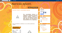 Desktop Screenshot of blognutricioninfantil.blogspot.com