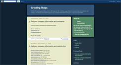 Desktop Screenshot of grindingshops.blogspot.com