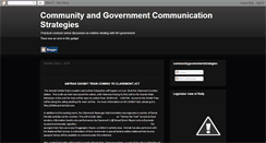 Desktop Screenshot of communitygovernmentstrategies.blogspot.com