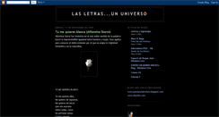 Desktop Screenshot of lasletrasununiverso.blogspot.com