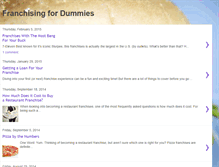 Tablet Screenshot of franchising-for-dummies.blogspot.com