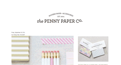 Desktop Screenshot of pennypaperco.blogspot.com