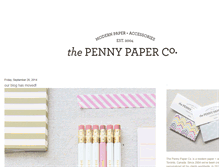 Tablet Screenshot of pennypaperco.blogspot.com