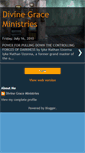 Mobile Screenshot of divinegraceministries2010.blogspot.com