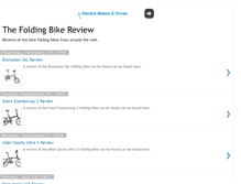 Tablet Screenshot of folding-bikes.blogspot.com