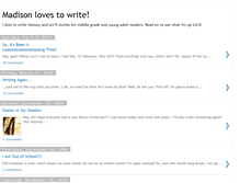 Tablet Screenshot of madisonlovestowrite.blogspot.com