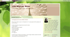 Desktop Screenshot of likewineforwater.blogspot.com