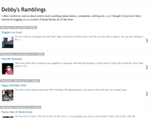 Tablet Screenshot of debbysramblings.blogspot.com