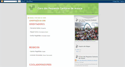 Desktop Screenshot of corodospequenoscantoresdearouca.blogspot.com