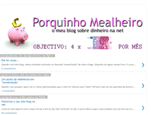 Tablet Screenshot of porquinhomealheiro.blogspot.com