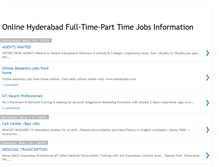 Tablet Screenshot of hyderabadcity-jobs.blogspot.com