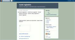 Desktop Screenshot of kombi-regulatoru.blogspot.com