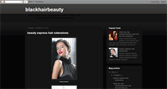 Desktop Screenshot of blackhairbeauty.blogspot.com