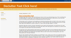 Desktop Screenshot of declutterfast.blogspot.com