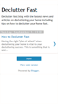 Mobile Screenshot of declutterfast.blogspot.com