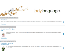 Tablet Screenshot of ladylanguage.blogspot.com