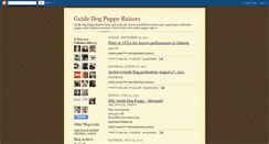 Desktop Screenshot of guidedogpuppyraisers.blogspot.com