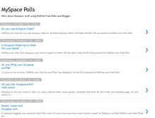 Tablet Screenshot of myspace-polls.blogspot.com