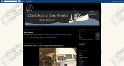 Desktop Screenshot of clarkislandboatworks.blogspot.com